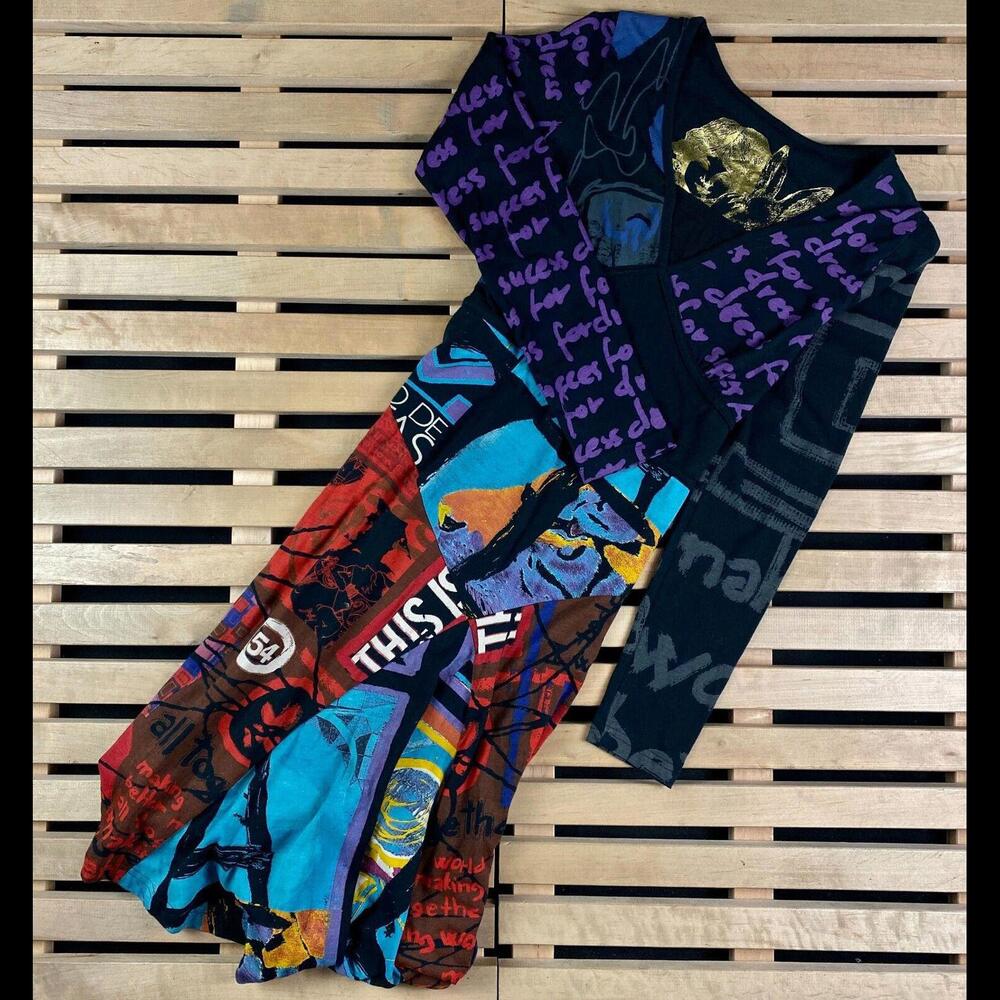 Womens Dress Long Sleeve Desigual Size S